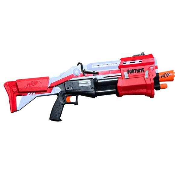 Nerf Fortnite TS-1 Tactical Shotgun Blaster Bossmerg-12 Pump Toy Gun No Ammo - Picture 1 of 3